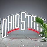 OvoNinn Football Neon Sign for Wall Decor Neon Lights University LED Signs for Bedroom Dormitory Man Cave Light Up Sign State Gifts for Men Students Kids