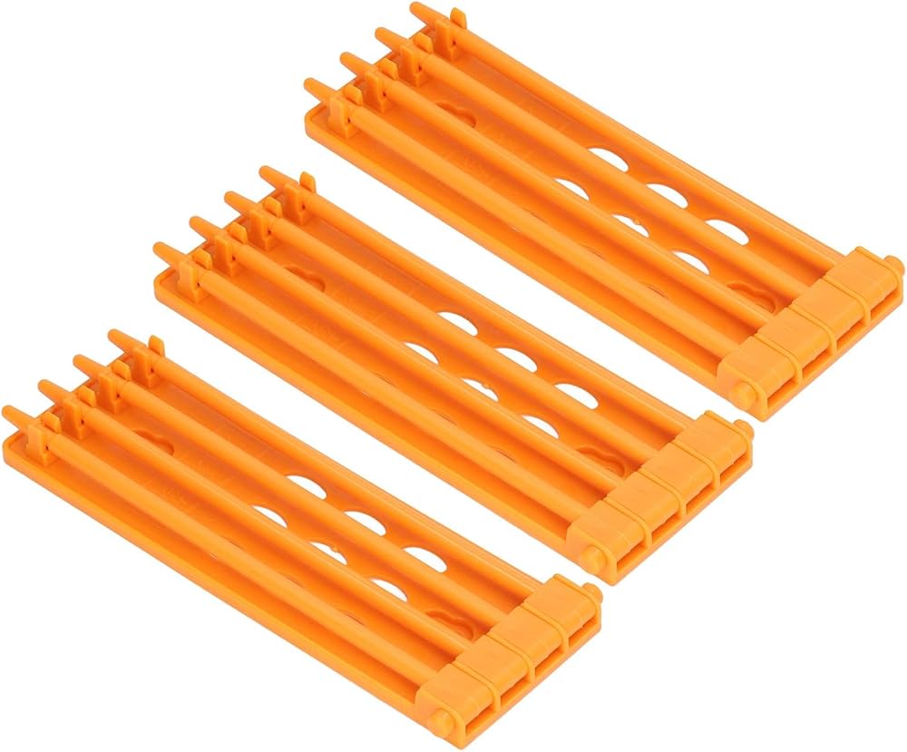 Atyhao Support Frame Leg Holder 3 Pieces Save Space 4 Columns Farm Yellow