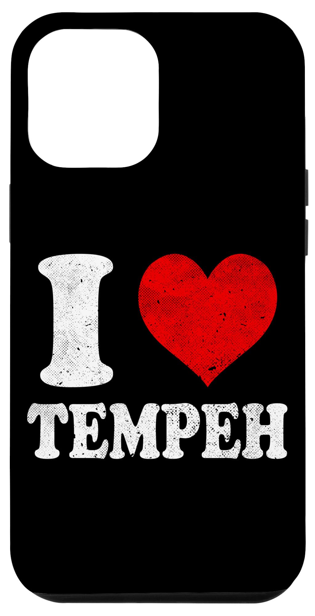 iPhone 12 Pro Max I Love Tempeh Vegan Vegetarian Vintage Case