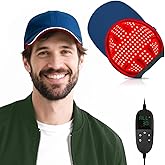 Red Light Cap, Red Light Hat for Head, 630nm 850nm 940nm Infrared Light Cap Adjustable Size, and Pulse Mode