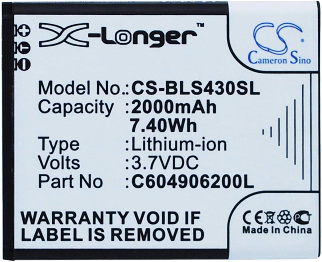 VINTRONS Battery for BLU D310, Dash 4.5, S430L, S430U, Sport 4.5,