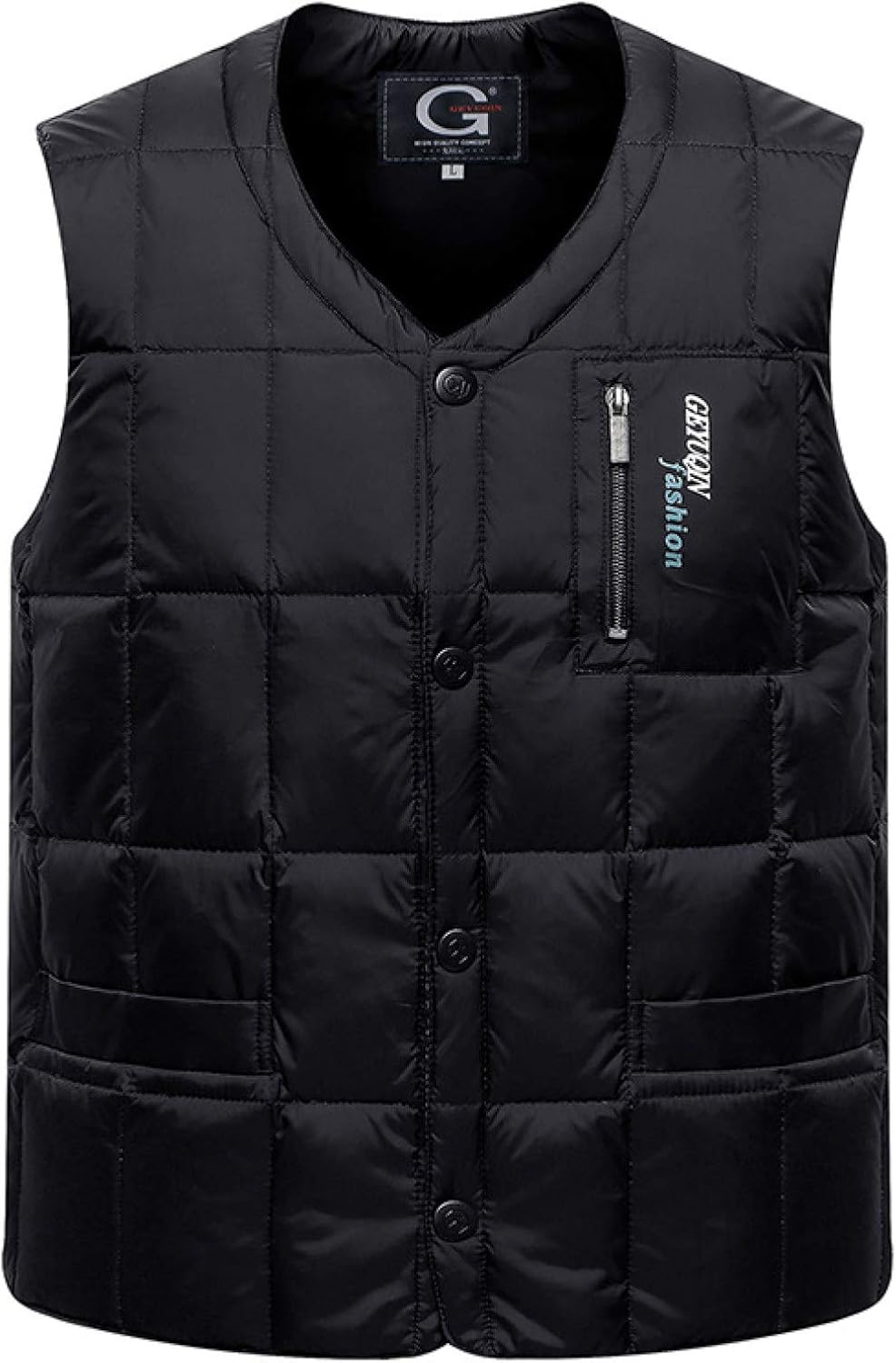 Men's Packable Vest Lightweight WaterResistant Sleeveless Padded Jacket Hiking Winter Vest