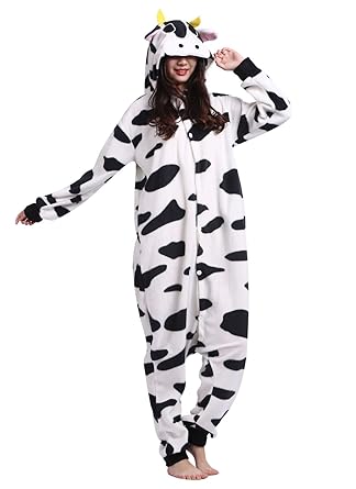 Männer Damen Pyjama Kostüm Overall Plüschoverall Tier Verkleidung für Erwachsene