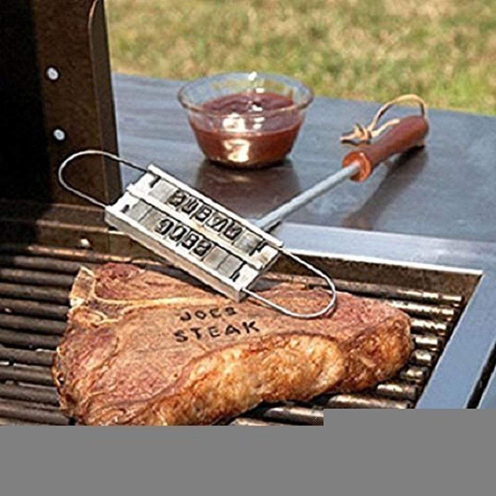 Maylai Branding Iron-BBQ Custom Branding Irons with Changeable Letters Steak Names Tool Personalized Barbecue Grilling Set