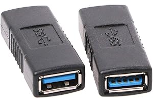 2Pcs USB 3.0 Type A Female to Female Adapter Coupler Gender Changer Connector