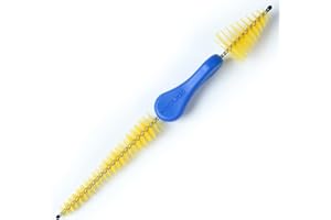 MusicNomad Premium 2 'n 1 Brass Mouthpiece & Cup Brush for Trumpet, Trombone, French Horn, Tuba, Euphonium & more (MN760)