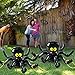 Max Fun Halloween Ring Toss Games for Kids, 2 Pack Inflatable Spiders Set Halloween Party Favor Supplies Holiday Carnival School Decoration Outdoor Indoor Spooky Creepy Game