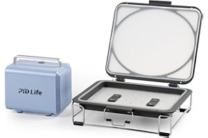 PYD Life Sublimation Oven Machine 25 L Accessories 3D Vacuum Sublimation Tray and Pump Set 80 W for Sublimation Blanks Phone Cases,Plates,Photo Slates,Ornaments Printing