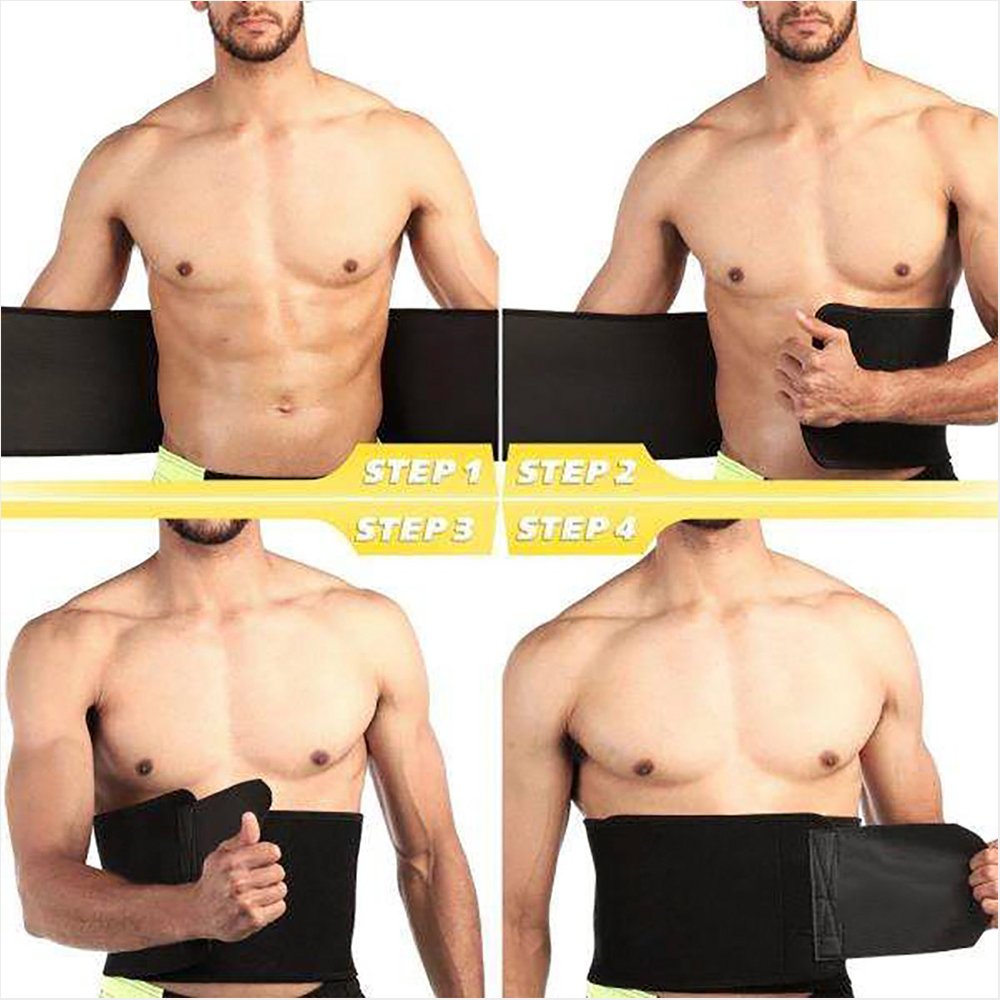 Waist Trimmers,Adjustable Waist Trimmer for Men and Women to Loose Weight and Keep Fit,Best Back Belt Support For Men Women, Back Support Belt For Squats, Deadlif,Thrusters Lifting Belt For Powerlift (black, Large)