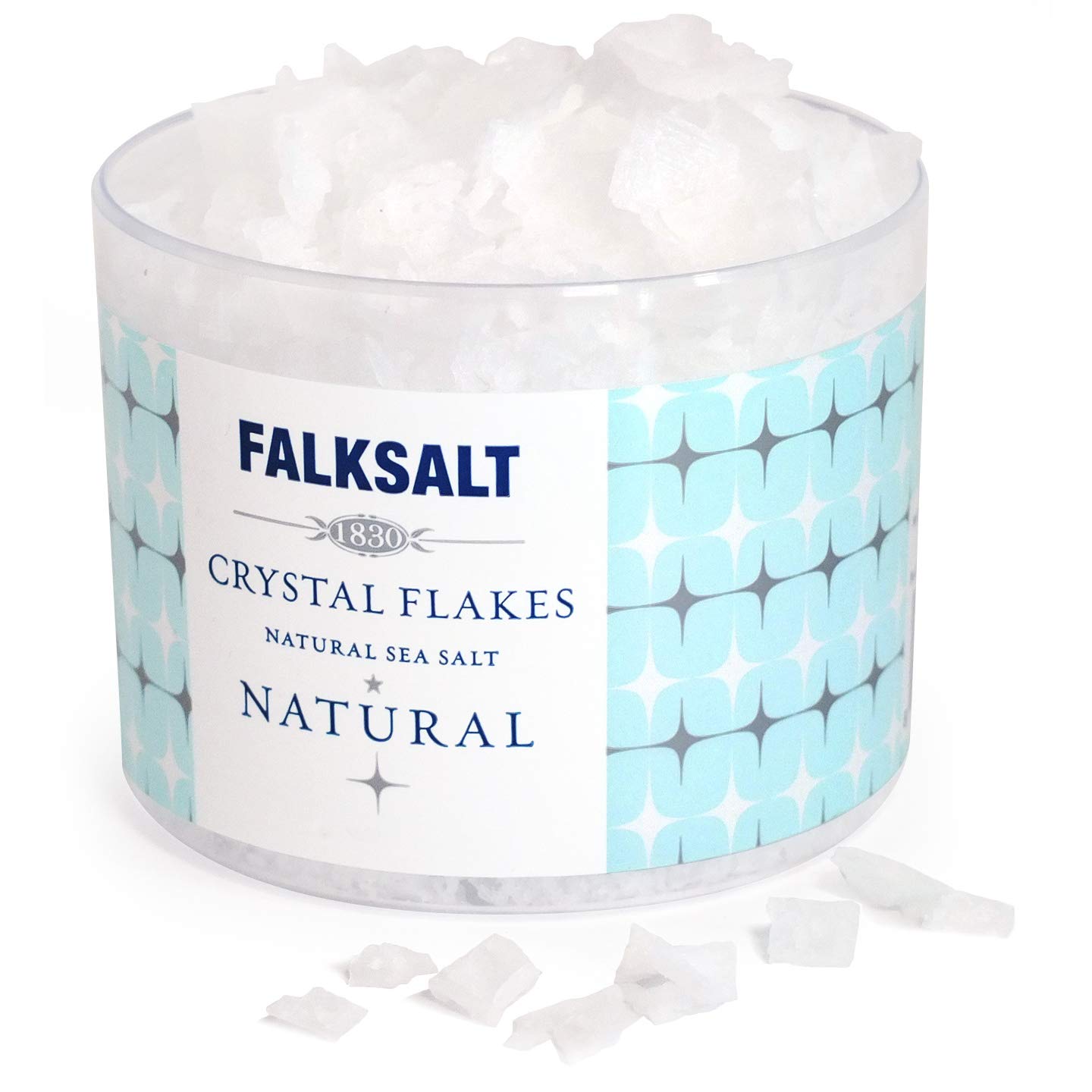 Organic Sea Salt Flakes from Cyprus by FALKSALT, 2.47oz