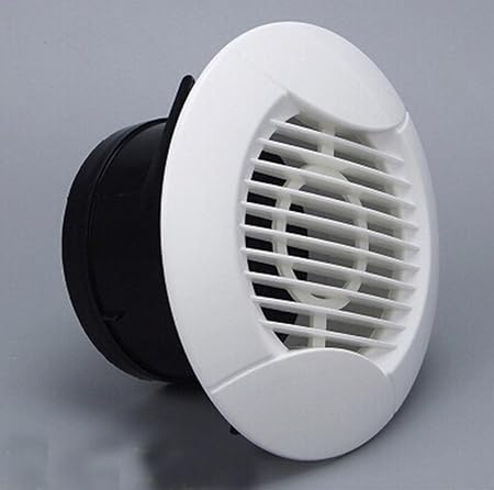 75mm Round Wall Air Vent Bull Nose Bathroom Extractor Outlet