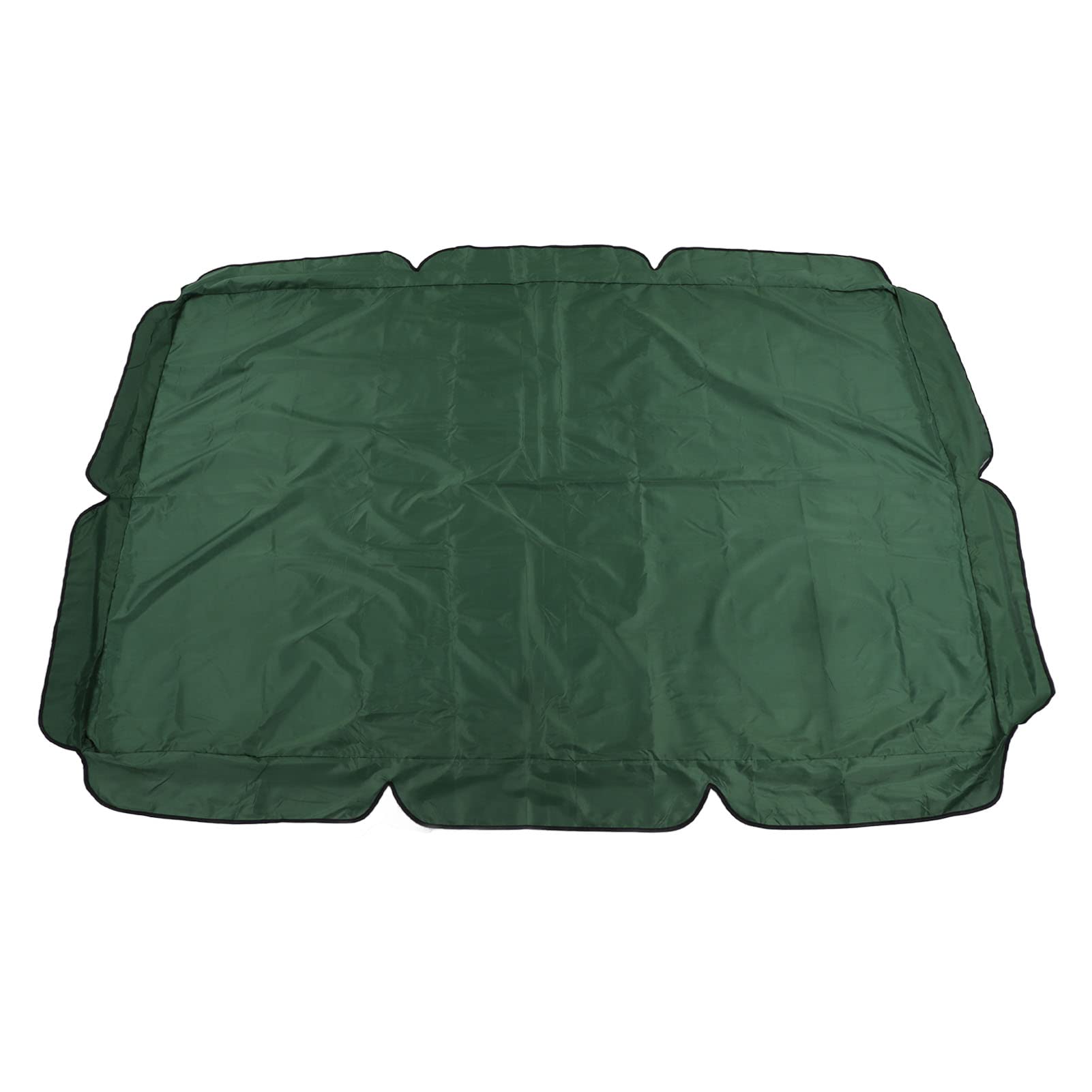Swing Top Cover Replacement, 600D Coated Oxford Cloth Patio Swing Top Cover Waterproof Replacement Swing Seat Cover Canopy for Swing Seat 3/2 Seater Garden Hammock Cover (Dark Green)
