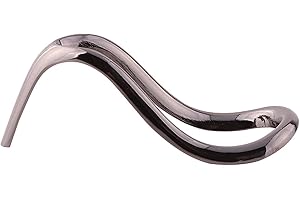 canjoyn Metal Smoking Pipe Stand Holder for Smoking Pipe Stainless Steel Tobacco Pipe Display Rack (Black - 1 PCS)