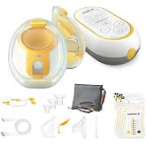 Medela Freestyle Mini InBra Double Electric Hands Free Breast Pump | Wearable Breast Pump, In-Bra Cups, Powerful, Portable, Ultra-Light Comfort, BPA-Free, USB Rechargeable, Quiet &amp; Discreet