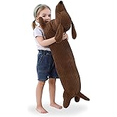 Fanunny 36 Inch Dachshund Dog Stuffed Animal Plush, Long Weiner Dog Body Pillow, Cute Funny Large Dachshund Toys Plushies Decor Ideal Gift for Kids