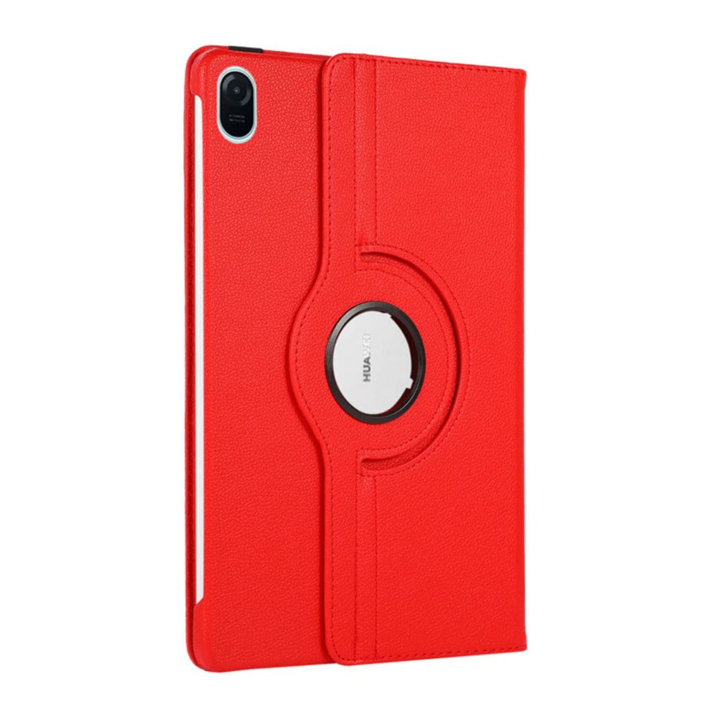 INSOLKIDON Compatible with Case for HUAWEI HONOR PAD 8 12 Inch Tablet, Full Coverage Ultra Slim leather Cover Case with folding Stand Cover Rugged with Auto Sleep/Wake (Red)