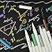 EASTHUA Metallic Calligraphy Marker Pens,Set of 10 Colors,Metallic Color Painting Pen for Birthday Greeting Gift Valentine's Day Cards Thank You Card DIY Scrapbook Photo Album