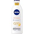 NIVEA Loção Hidratante Firmador Q10 + Vitamina C 400ml, Hidratação Intensa 48h, Pele Firme e Elasticidade, Corporal, Todos os