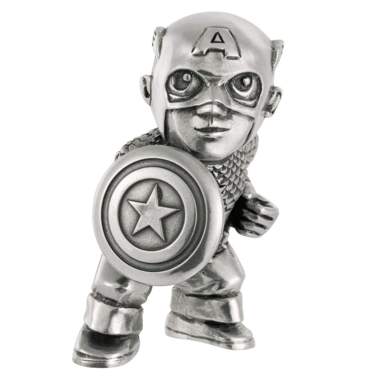 Royal Selangor Hand Finished Marvel Collection Pewter Captain America Miniature Figurine