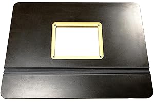 JessEm 03050 Rout-R-Top MDF Black Melamine Universal Table Top with Track System