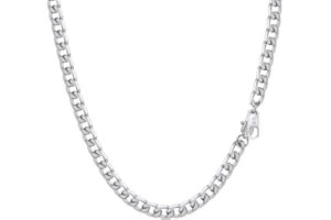 Stainless Steel Cuban Chain Necklaces for Men, Black/18K Gold Plated, Hypoallergenic Jewelry, 4mm-13mm, 14"-30", Come with Bo