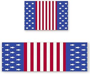 YGUII Patriótica bandera de Estados Unidos interior/interior