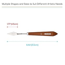 MEEDEN Artist Spatula Palette Knife: 8.46" Flexible