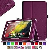 Fintie HP 7 Plus (Model 1301) Folio Case - Premium Vegan Leather Cover with Stylus Loop (Will Only Fit HP 7 Plus 1301US 7-inch Android Tablet) - Purple