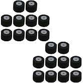 BQLZR Recorder Pinch Rollers Bearing Guide Pulley Wheel 10x6.5x1.5mm Black Pack of 20