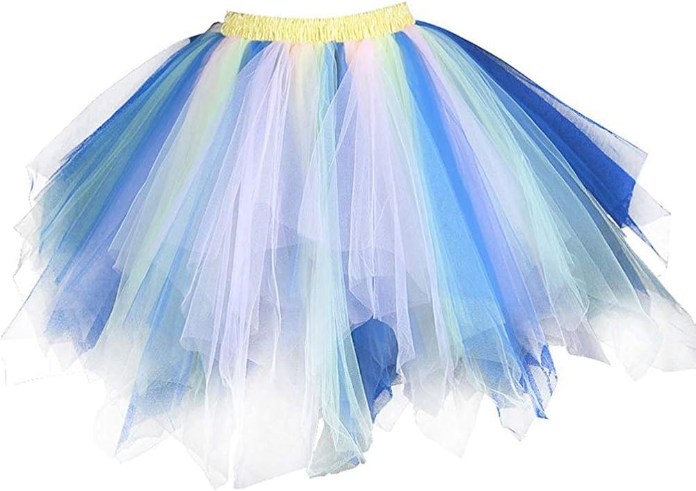 Women's Tutu Tulle Skirt 50s Vintage Petticoat Carnival Theme Party