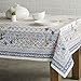 Maison d' Hermine Table Cloth Rectangle Table 100% Cotton 60 x 120 Inches Tablecloth Reusable Decorative Everyday Use for Dining Room, Farmhouse, Home, Party, Festive & Wedding Spring Summer - Faience