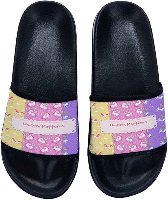 Amazon.com | CELYCASY Casual Bathroom Sandals Unicorn Pattern Shower Slides Indoor Slip on 