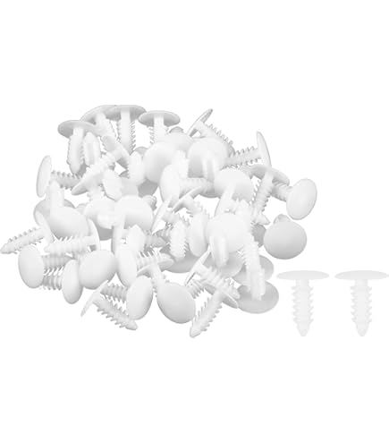 40Pcs 10Mm Pousser-Type En Plastique Pare-Chocs Fastener Rivet Clips Et