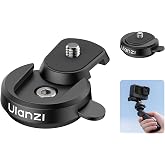 ULANZI CK01 Cka Quick Release Base Set Camera Accessories, Quick Setup Kit | with 1/4'' Screw for GoPro DJI Insta360 AKASO Action Cameras, Small Camera and Lights Super-Quick Switching