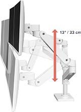 Ergotron LX Pro Premium Vertical Dual Monitor Arm White 27 in 4-22 lb view 6