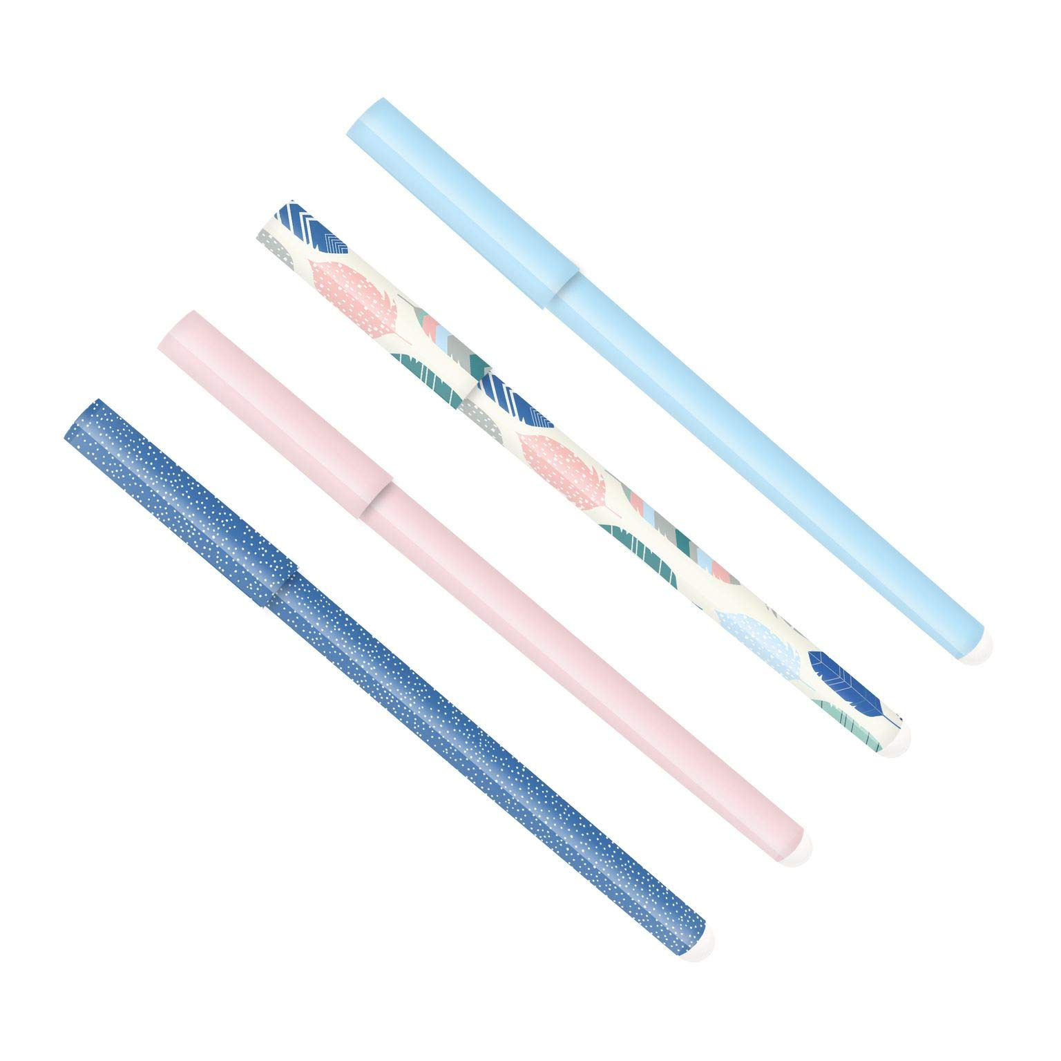 Pukka Pad, Carpe Diem Set of 4 Ball Point Pens in Gift Box, Feathers