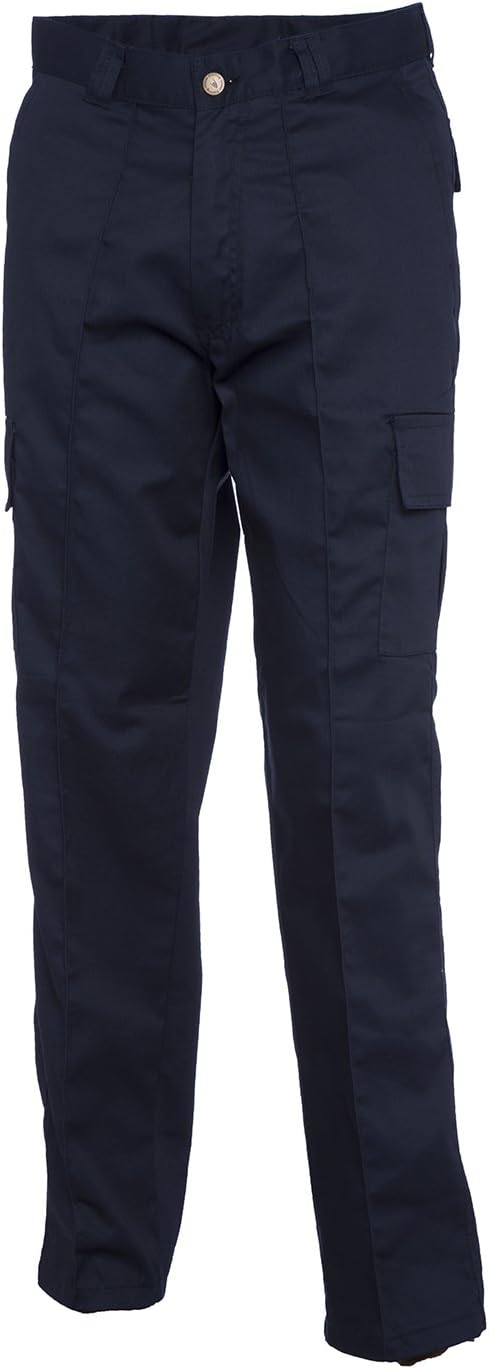 Mens Cargo Work Trousers Black or Navy Short Reg Long Sizes 28 to 52 (W44 L31, navy)