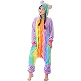 Kids Flannel Onesie Costume Halloween Easter Animal Cosplay for Girls Boys One Piece