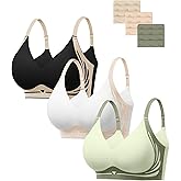 HBselect Jelly Bras for Women No Underwire Comfort Wireless Push Up Bras Seamless Tshirt Bralettes for Women