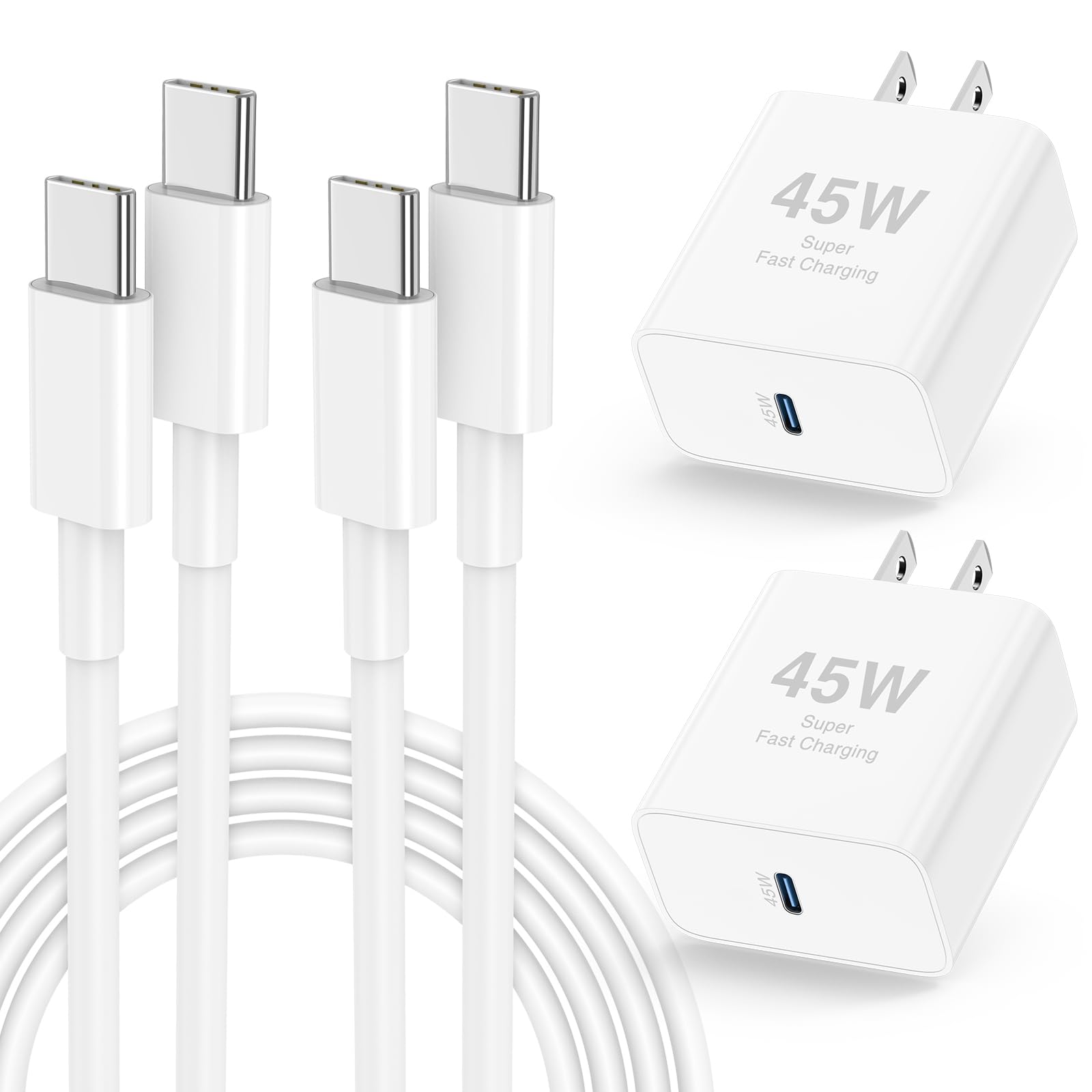 Photo 1 of ????? ??? iPhone 17 16 15 Fast Charger,USB C Charging Block and 10ft Type C to C Cable Cord Long for Apple iPhone 17 Pro Max/17 Air/16 Pro/15 Plus/iPad/mini, Wall Plug Power Adapter Cube Brick