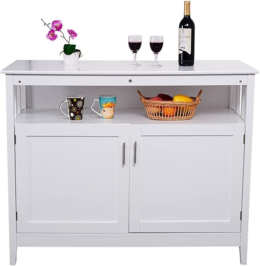Amazon Com Modern Kitchen Storage Cabinet Buffet Server Table