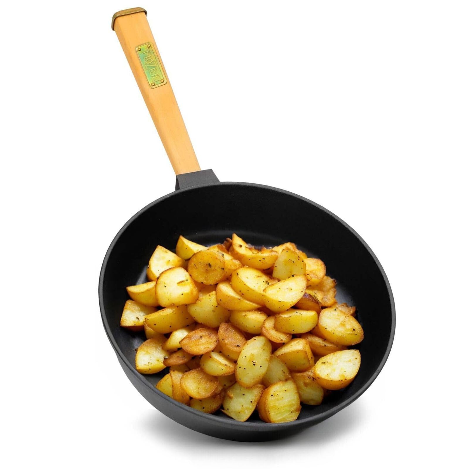 Cast Iron Pan/Skillet Healthy Cooking 20, 22, 24, 26 cm Removable Handle Induction (20 cm)