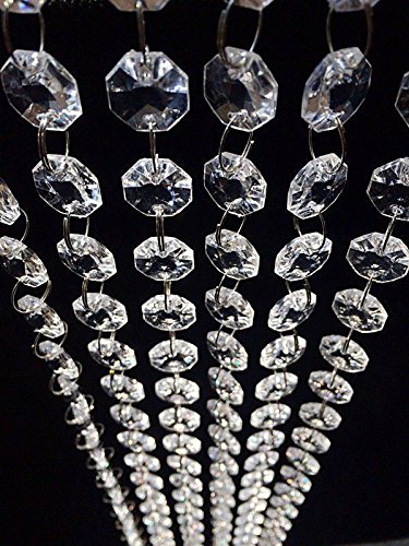 Hohiya crystal clear acrylic garland hanging bead chand…