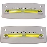 2-Pack Bubble Graduated Scale Levels Trailer Leveler Large (White)