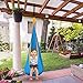 C-CHAIN Swing Pod Chair for Kids, Cotton Hammock Chair with Durable Air Cushion, Child Swing Seat Nest with Adjustable Rope, All Accessories Included (Blue)