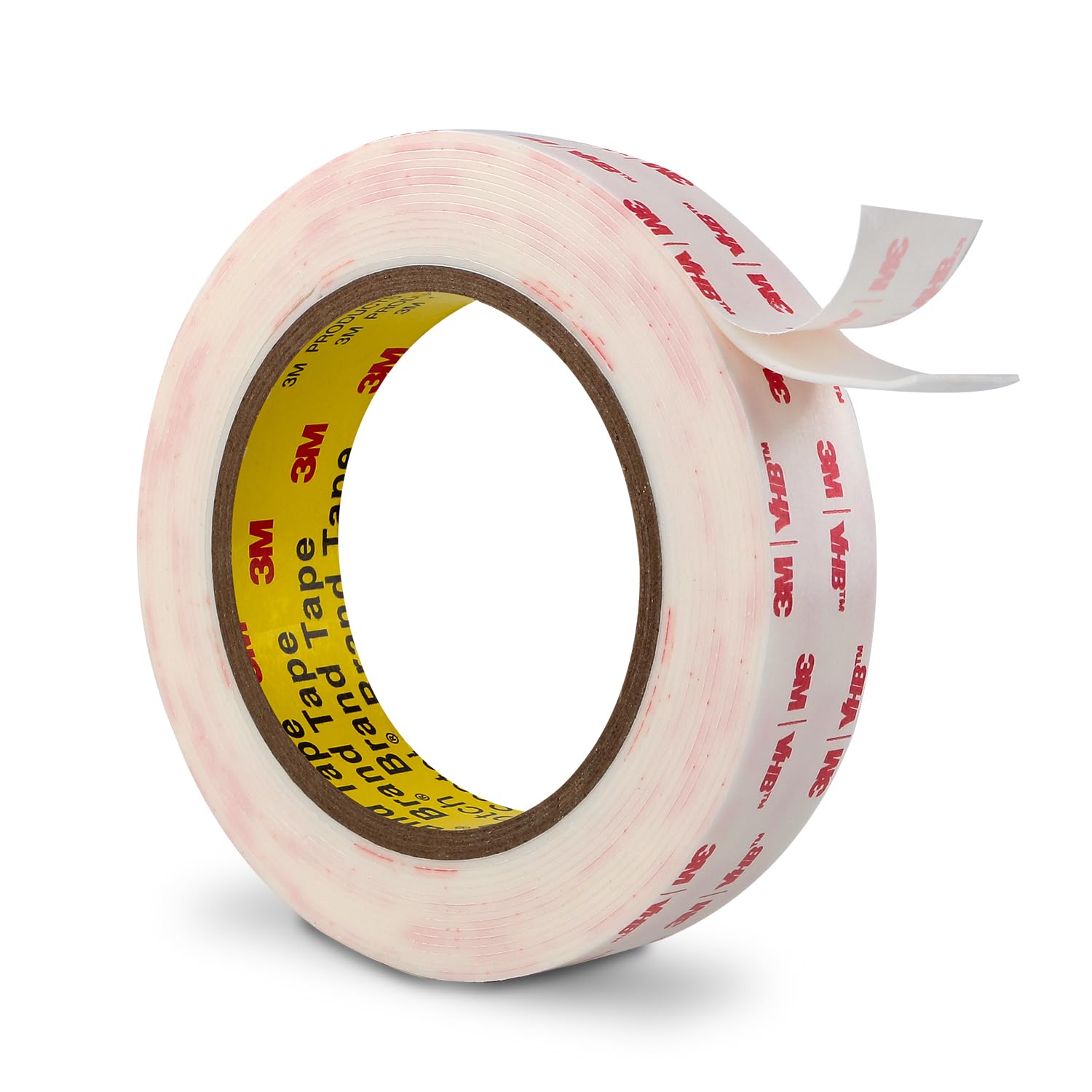 Photo 1 of 3M Double Sided Mounting Tape VHB 1''x15.4Ft 0.043in Thick White 4950 Heavy Duty Adhesive Waterproof Foam Tape for Car Home Office Deco