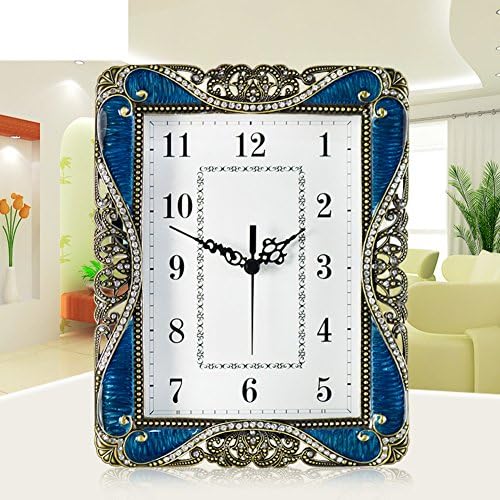 Korean small clock/Fashion living room desk-top pendulums/ Home Office bedroom clock/ decorative ornaments/ bedside table clock-A