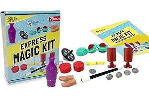 BUDDLETS Express Magic Kit for Kids with up to 70 Mind-Blowing Tricks Included, Featuring Our Magic Wand for Your Exclusive Magic Set of Tricks