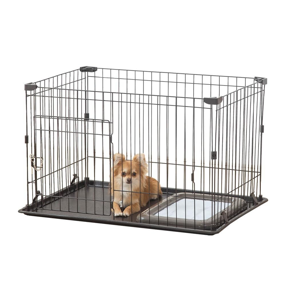 アイリスオーヤマ システムサークルトレー付き P-STN-550 ブラウン 小型犬用 90×60×55.2cm商品画像