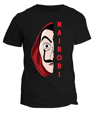 Fashwork Tshirt La Casa Di Carta Nairobi La Casa De Papel Serie Tv In Cotone